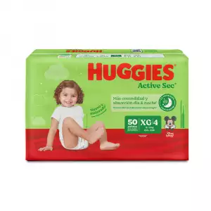 PAÑAL HUGGIES ACTIVE SEC XG4 X50u