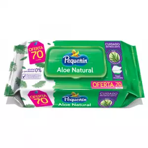 PAÑITOS HUMEDOS PEQUEÑIN ALOE X 70u