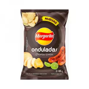 PAPAS MARGARITA CHORIZO LIMON X105g