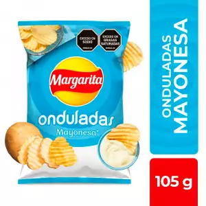 PAPAS MARGARITA ONDULADAS MAYONESA X105g