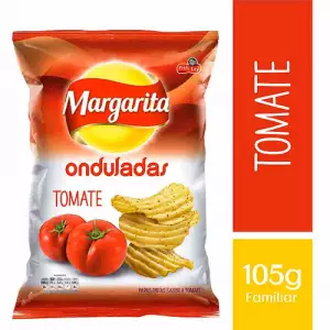 PAPAS MARGARITA ONDULADAS TOMATE X105g