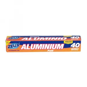 PAPEL ALUMINIO ZEUX X40mts