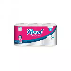 PAPEL HIGIENICO ROSAL ULTRA CONFORT X3 HOJAS X12R X28mt