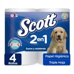 PAPEL HIGIENICO SCOTT 2EN1 3H X4R X29.4mt