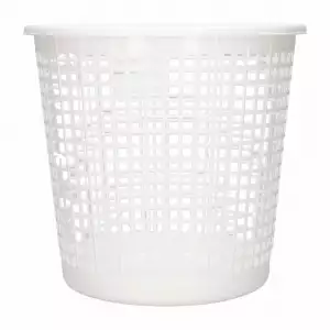 PAPELERA ESTRA ACANALADA BLANCA 9L