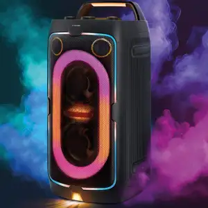 PARLANTE SAMSUNG PORTABLE NEGRO LUCES