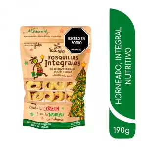 PASABOCAS ROSQUILLAS NATURELA INTEGRAL X190g