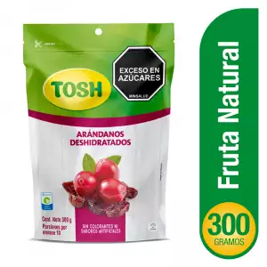 PASABOCAS TOSH ARANDANOS DESHIDRATADOS X300g