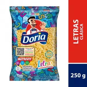 PASTA DORIA LETRAS X250g