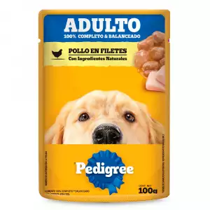 PEDIGREE POUCH ADULTO POLLO X100g
