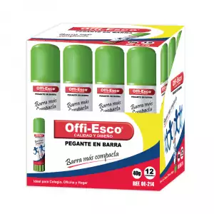 PEGANTE BARRA OFFI-ESCO REFERENCIA 214 X40g