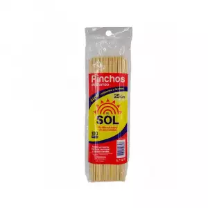 PINCHOS DE BAMBU EL SOL X100u