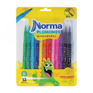 PLUMON LAVABLE NORMA PUNTA BALA X12un