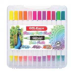 PLUMON OFFI-ESCO DOBLE PUNTA PUNTA PINCEL REFERENCIA 097 X24un