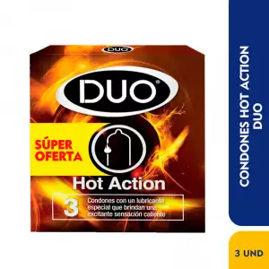 PRESERVATIVO DUO HOT ACTION X3 UND