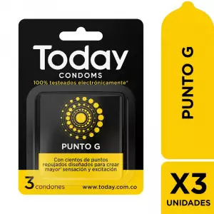 PRESERVATIVO TODAY PUNTO G X3u