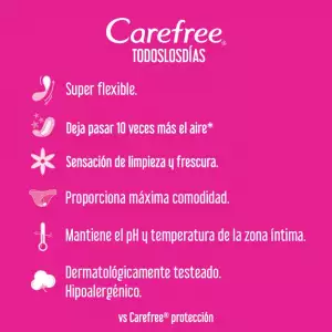 PROTECTORES CAREFREE TODOS LOS DIAS X100 SUPER PRECIOS