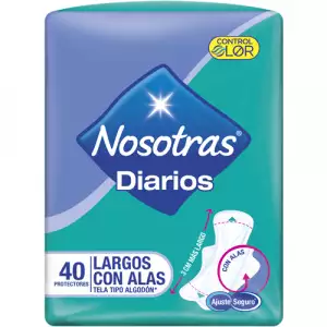 PROTECTORES NOSOTRAS DIARIOS LARGOS X40u