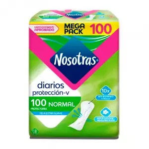 PROTECTORES NOSOTRAS DIARIOS NORMAL X100 UND