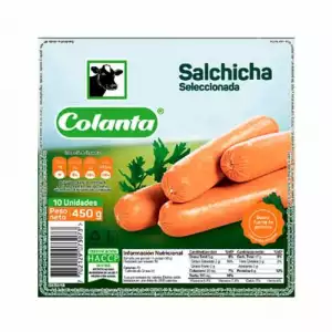 SALCHICHA COLANTA SELECCIONADA TIPICA X450g