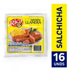 SALCHICHA RICA LLANERA X500g