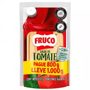 SALSA DE TOMATE FRUCO PAGUE 800g LLEVE 1000g