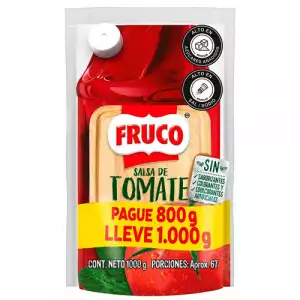 SALSA TOMATE FRUCO PAGUE 800g LLEVE 1000g