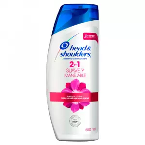 SHAMPOO HEAD SHOULDERS 2EN1 SUAVE Y MANEJABLE X650ml