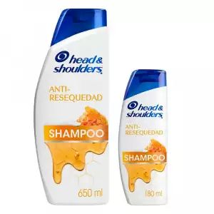 SHAMPOO HEAD SHOULDERS ANTI-RESEQUEDAD X650ml+ SHAMPO X180ml