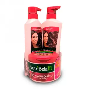 SHAMPOO NUTRIBELA PROHIALURONICO X400ml + ACONDICIONADOR + TRATATAMIENTO