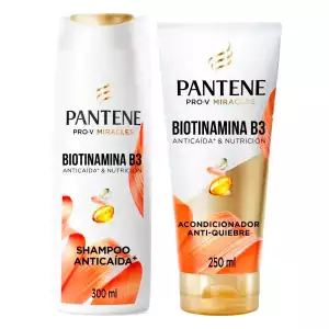 SHAMPOO PANTENE BIOTINAMINA B3 X300ml+ACONDICIONADOR X250