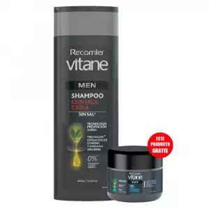 SHAMPOO VITANE MEN CONTROL CAIDA X400ml GRATIS GEL
