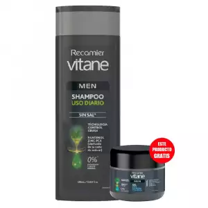 SHAMPOO VITANE MEN USO DIARIO X400ml GRATIS GEL