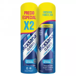 TALCO SPRAY MEXSANA CLASICO X2 X260ml