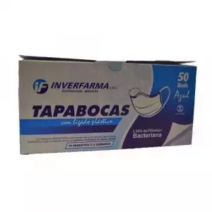 TAPABOCAS AZUL INVERFARMA X1u