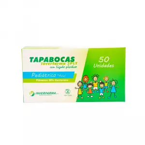 TAPABOCAS AZUL INVERFARMA X50u