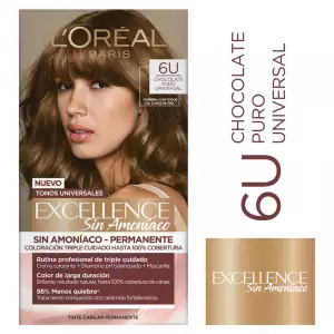 TINTE EXCELLENCE SIN AMONIACO No.6U CHOCOLATE PURO UNIVERSAL