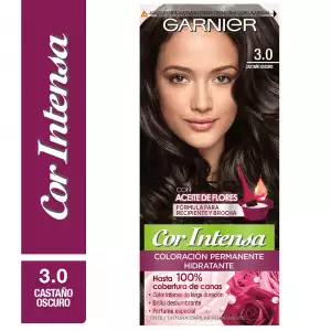 TINTE GARNIER NUTRISSE COR INTENSA No.3.0 CASTAÑO OSCURO