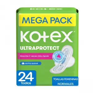 TOALLAS HIGIENICAS KOTEX NORMAL TELA DISPENSADOR X24u