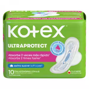 TOALLAS HIGIENICAS KOTEX NORMAL X10un