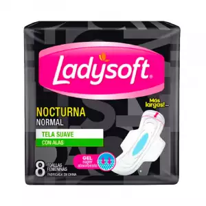 TOALLAS HIGIENICAS LADYSOFT NOCTURNA X8u