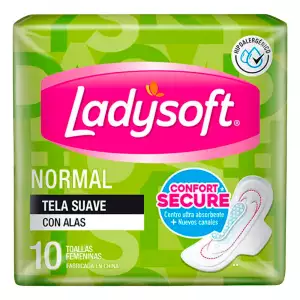 TOALLAS HIGIENICAS LADYSOFT NORMAL X10u