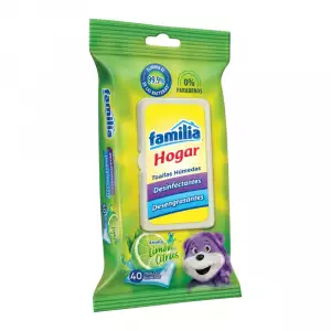 TOALLAS HUMEDAS FAMILIA DESINFECTANTES HOGAR X40u