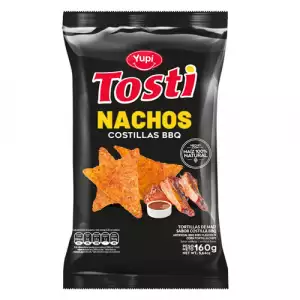 TOSTI NACHOS COSTILLA BBQ X160g