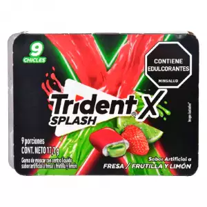 TRIDENT SPLASH FRESA LIMON 9UND 17.1g