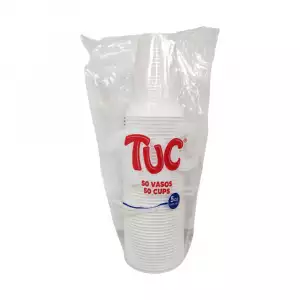 VASO TUC BLANCO 5 ONZAS X50u