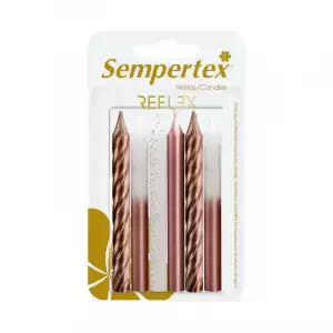 VELITA SEMPERTEX MET DORADO ROSA X6u