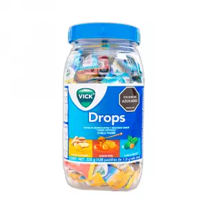 VICK BOMBONERA DROPS SURT X125TABLETAS