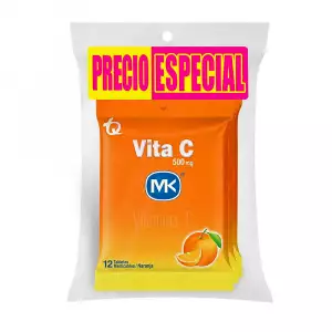 VITA C NJA X500mg GF X12tab