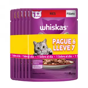 WHISKAS POUCH GATITOS X85g PAGUE 6 LLEVE 7